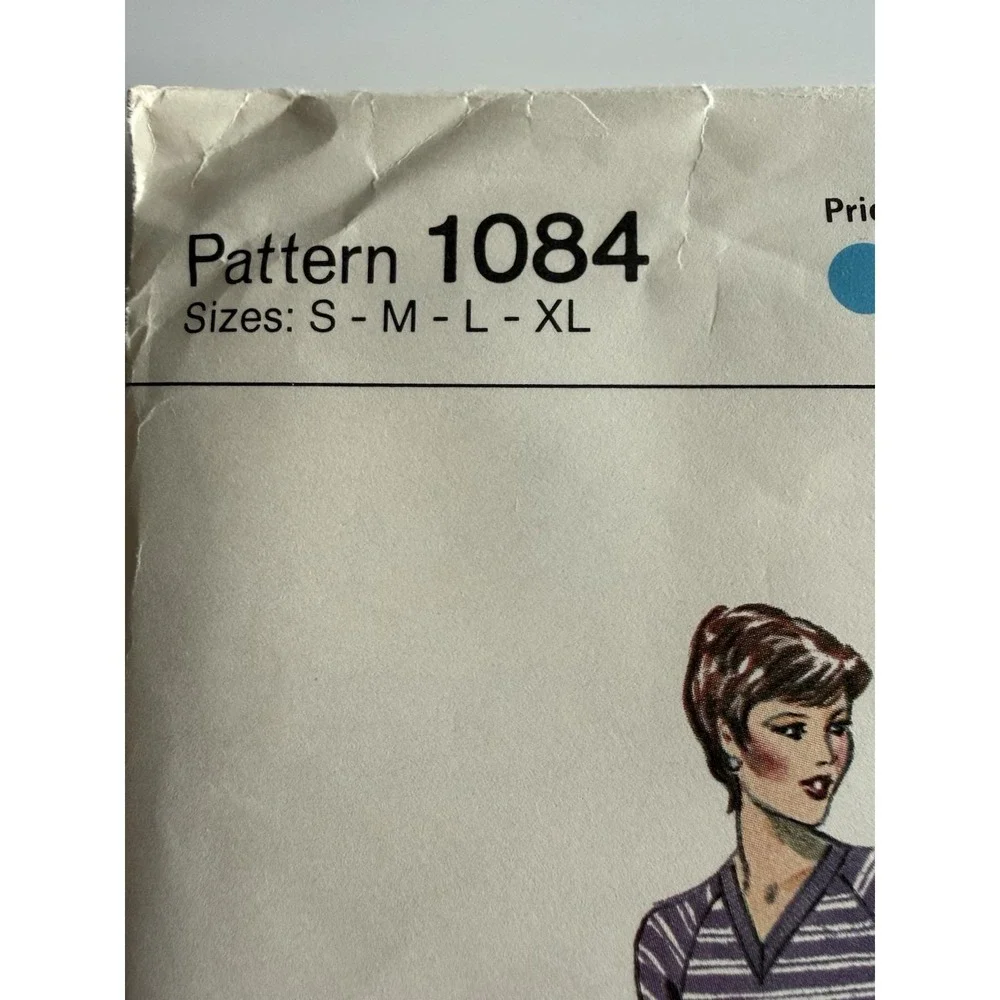 Vintage Kwik Sew Misses' T-Shirt Pattern 1084 Size S-M-L-XL New Sealed Deadstock